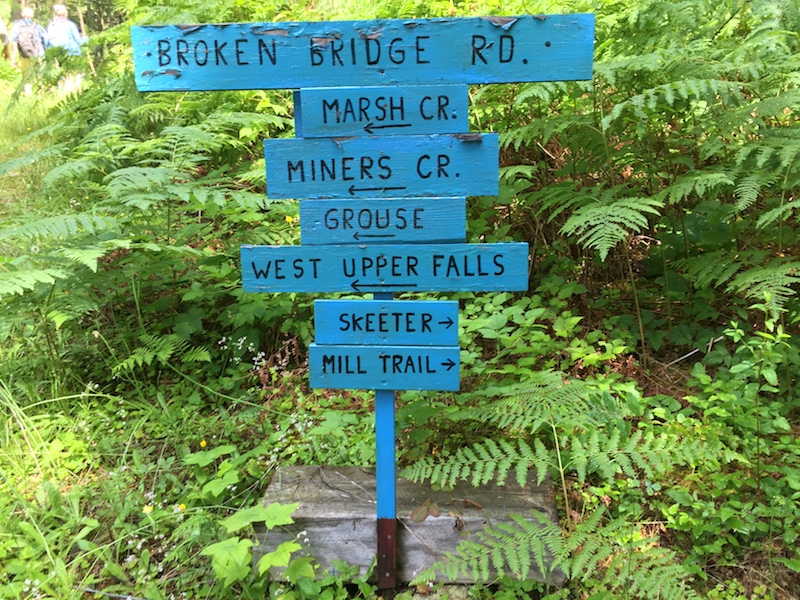 Trail signs at Lake Bronson